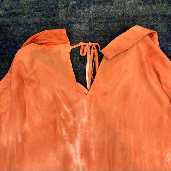 Mustard Seed Y2K Bohemian Shirt Festival Tie-Dye Flowy Beachy Vacation Top Med - Picture 5 of 9